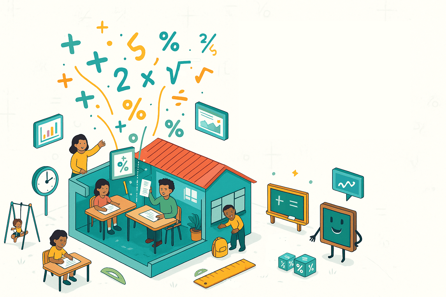 Hero image showing abstract shapes and colors